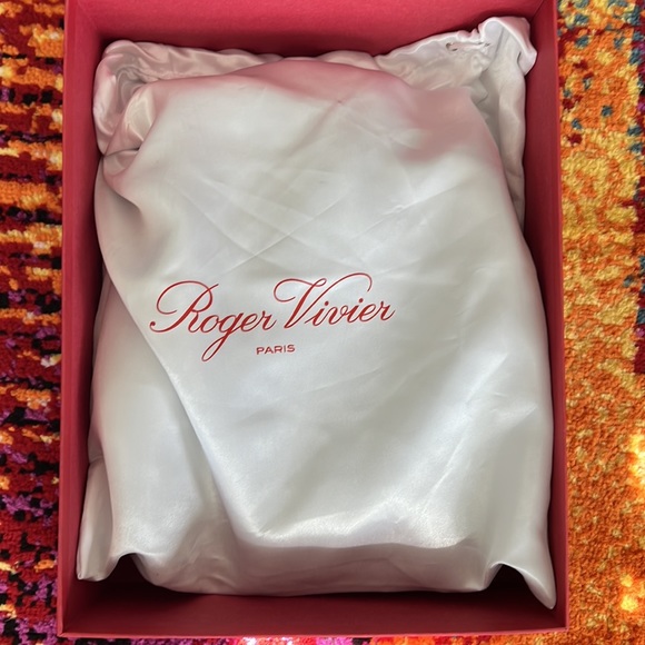 Pointy covered buckle bootie by Roger Vivier of Paris. Worn once. - Picture 12 of 12